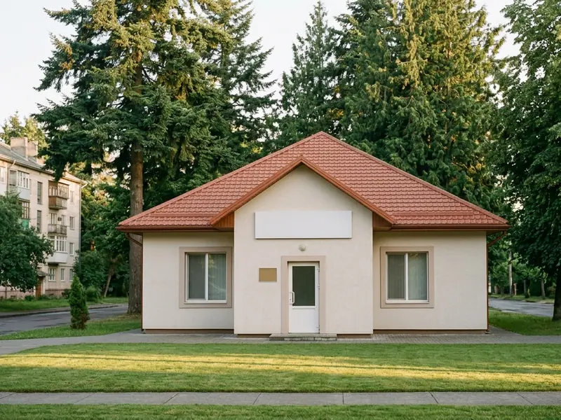 Exterior of a well-kept home with a manicured lawn